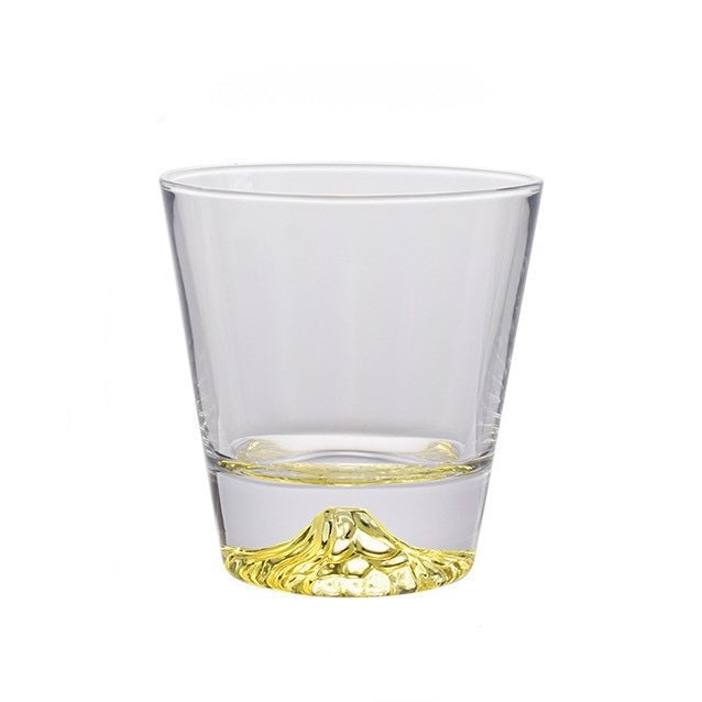 Handcrafted Edo Kiriko Mount Fuji Whisky Glass Set