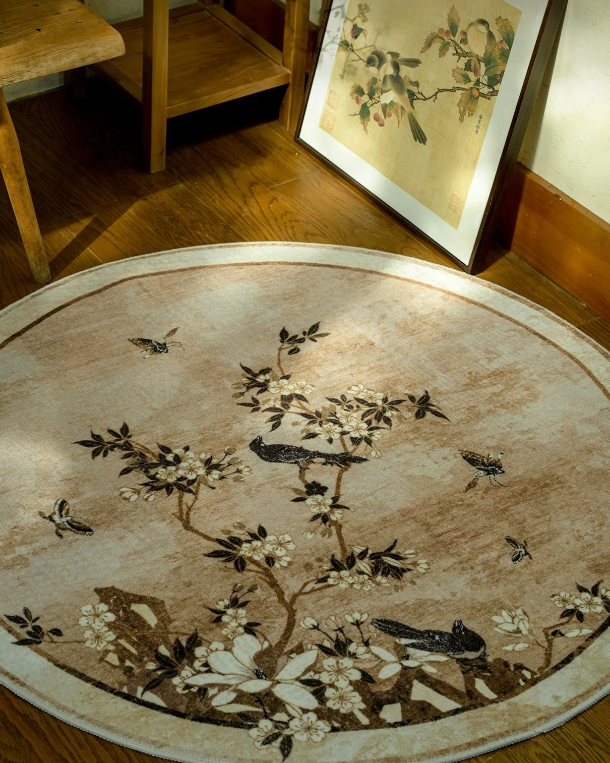 Begonia Garden Round Rug