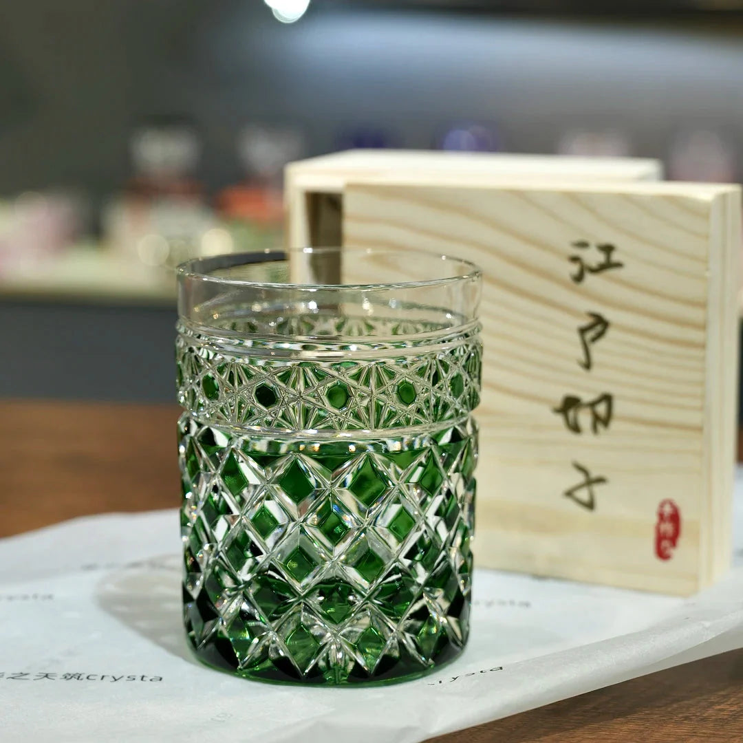 Star Arrow Edo Kiriko Whiskey Glasses