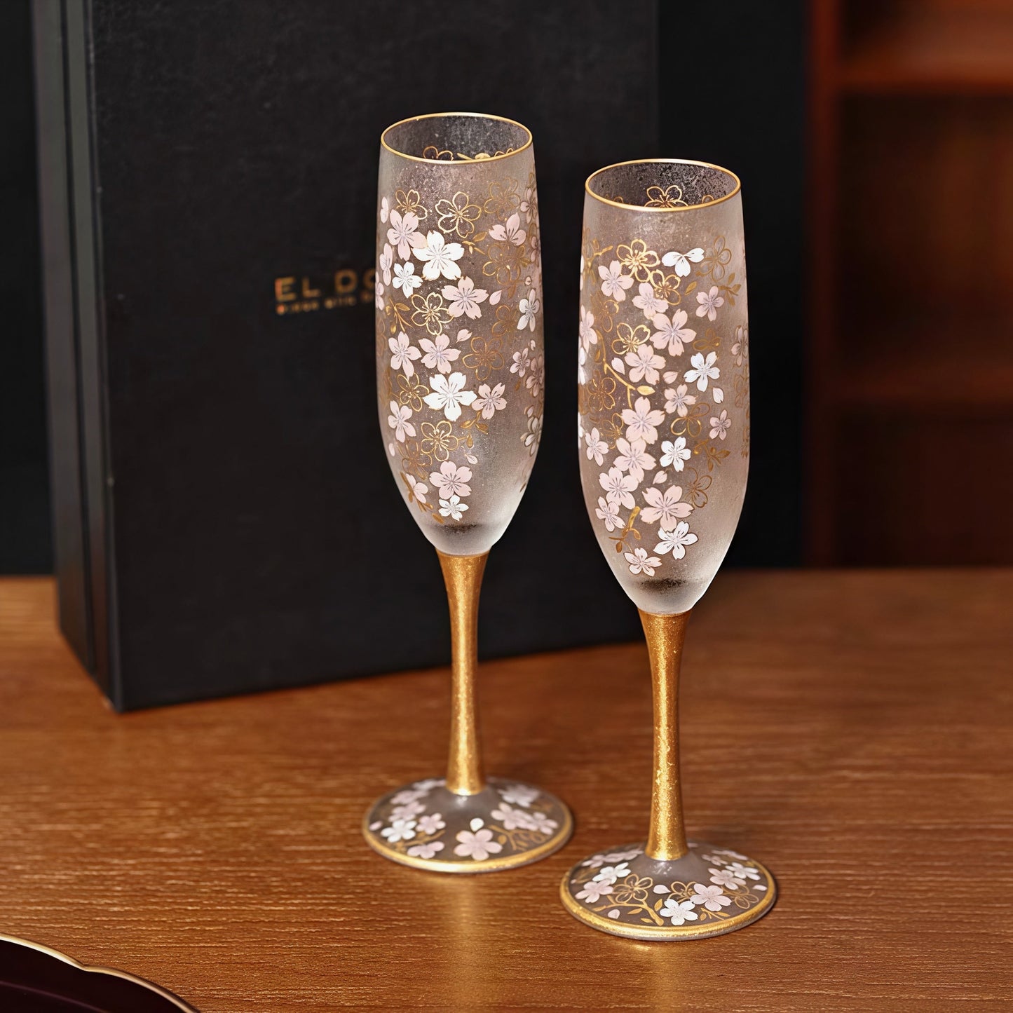 Aderia Sakura Kinpaku Glass Collection