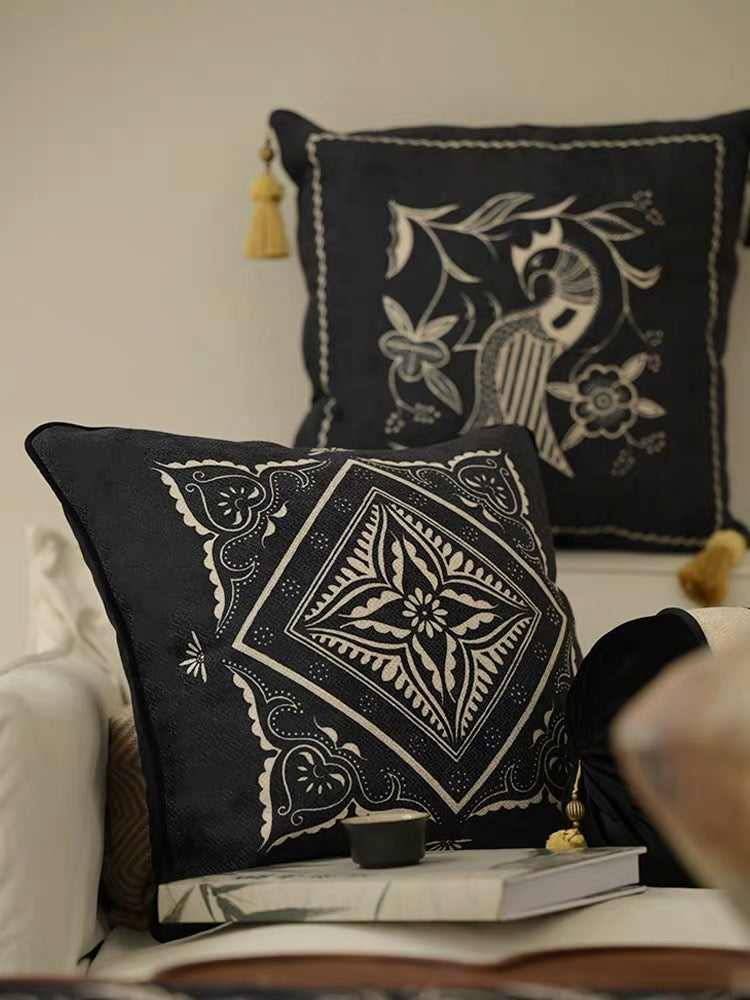 Miao Vine Motif Artisan Cushion