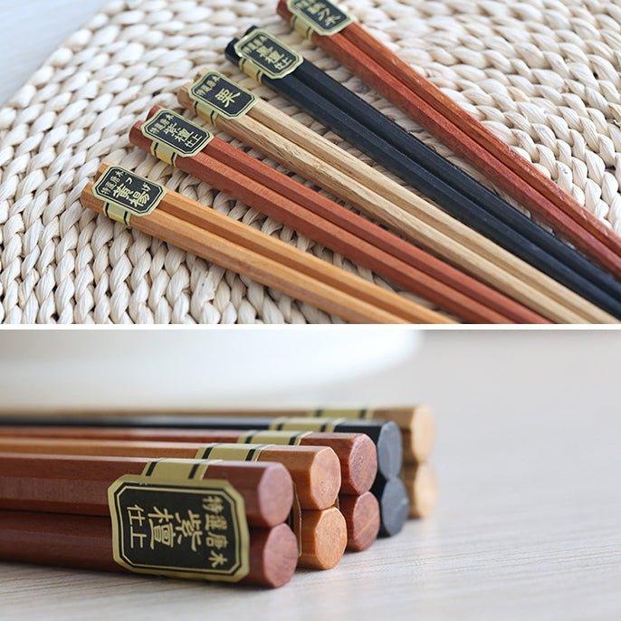 Multi-Colors Japanese Wooden Chopsticks Sets