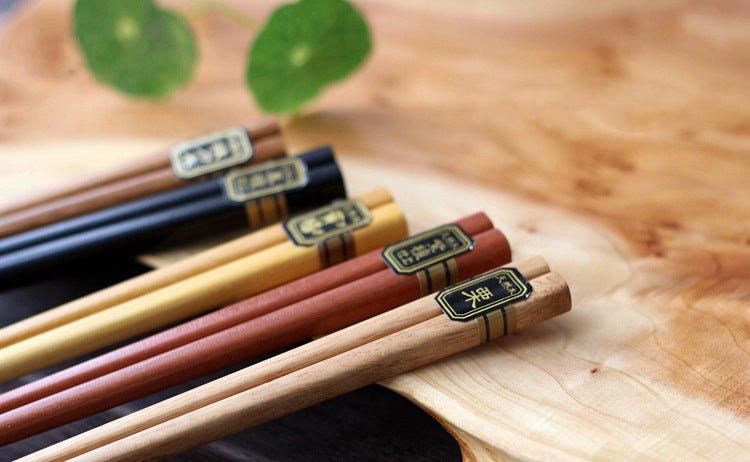 Multi-Colors Japanese Wooden Chopsticks Sets