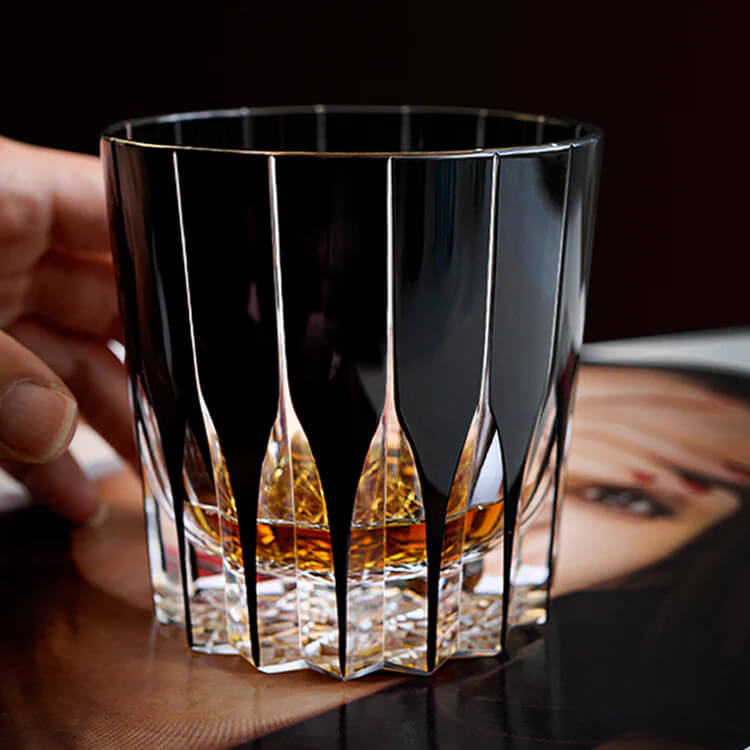 Edo Kiriko Black Comet Hand-Cut Whisky Glass