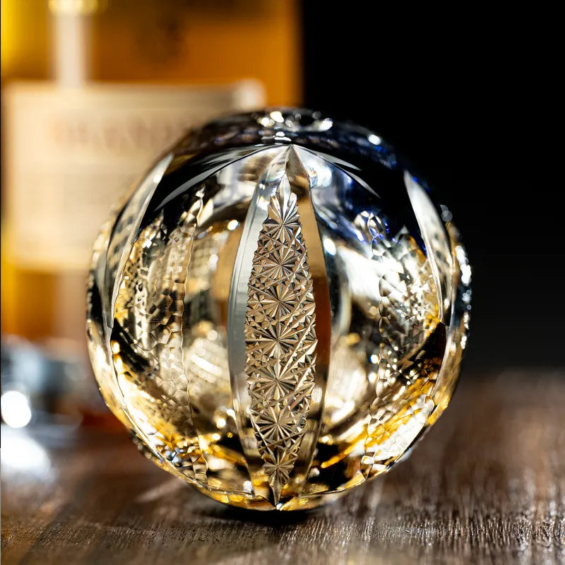 Edo Kiriko Owl (Fukurou) Hand-Cut Whisky Glass