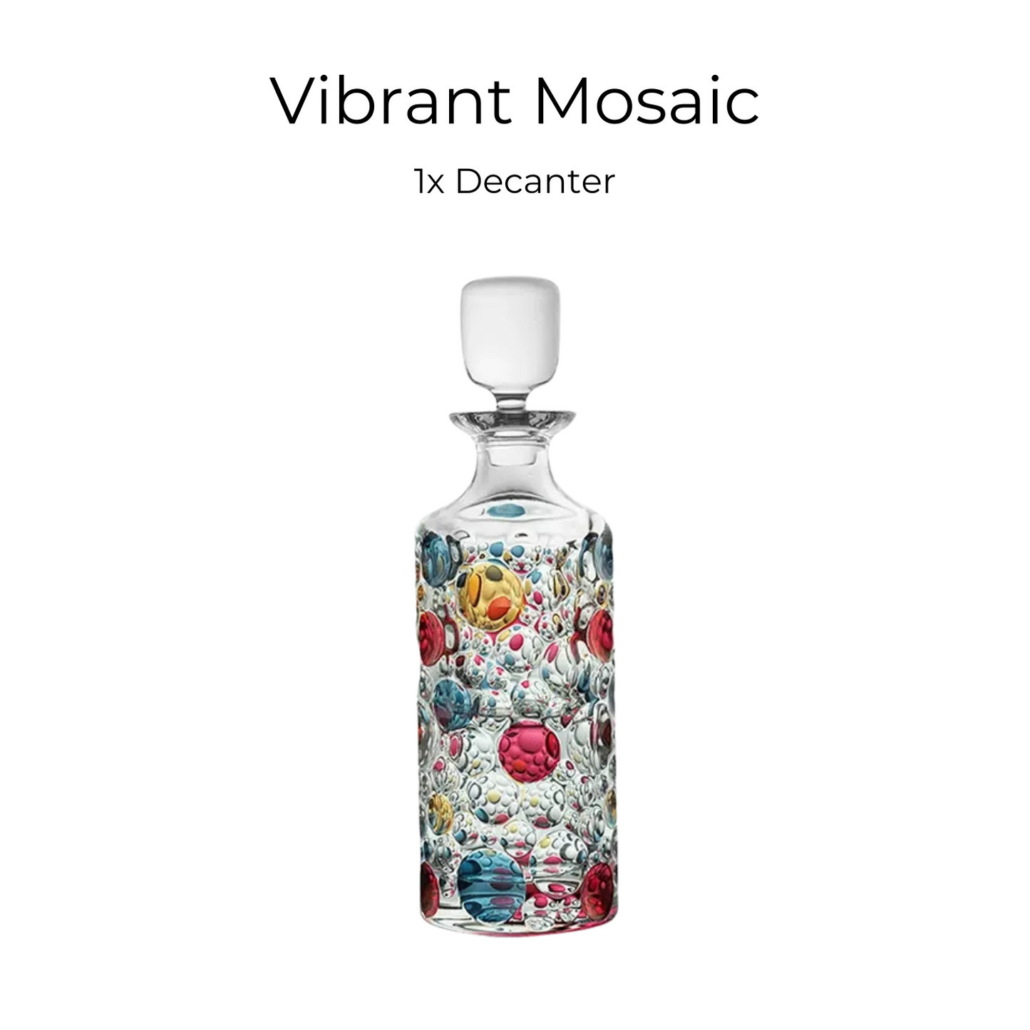 Bohemia Lisboa Eleganza Crystal Whisky Decanter Set