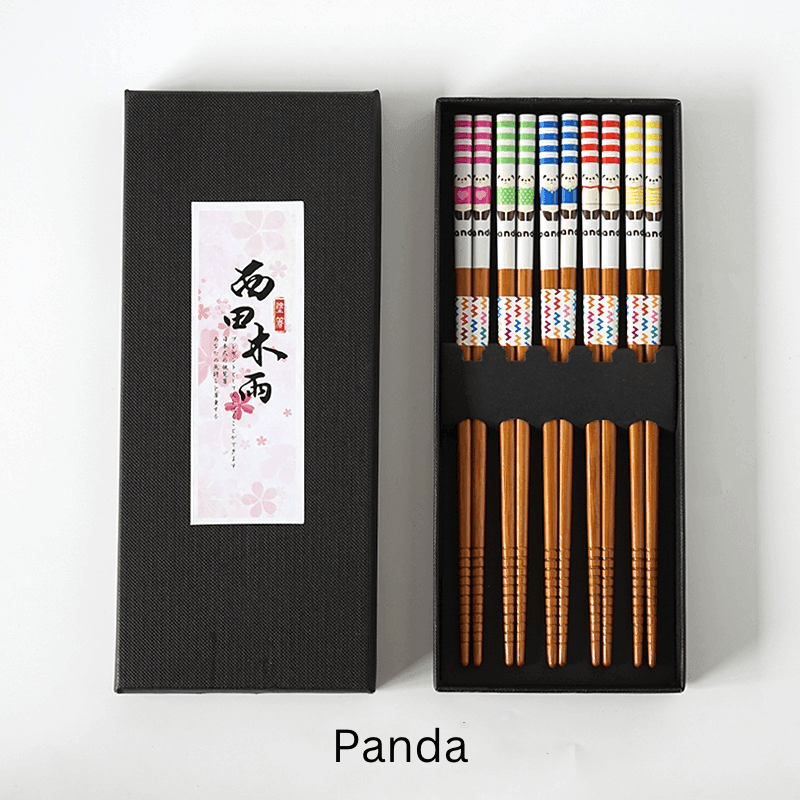 Mutli-Themed Japanese Bamboo Chopsticks Sets