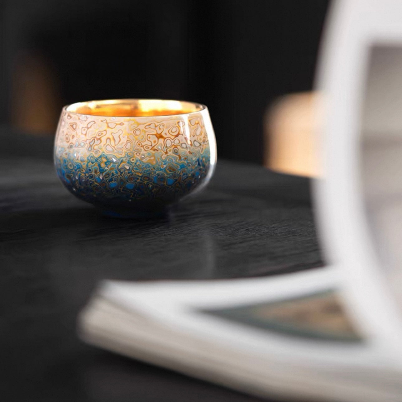 Midnight Radiance | Handcrafted Raden Lacquerware Master Cup