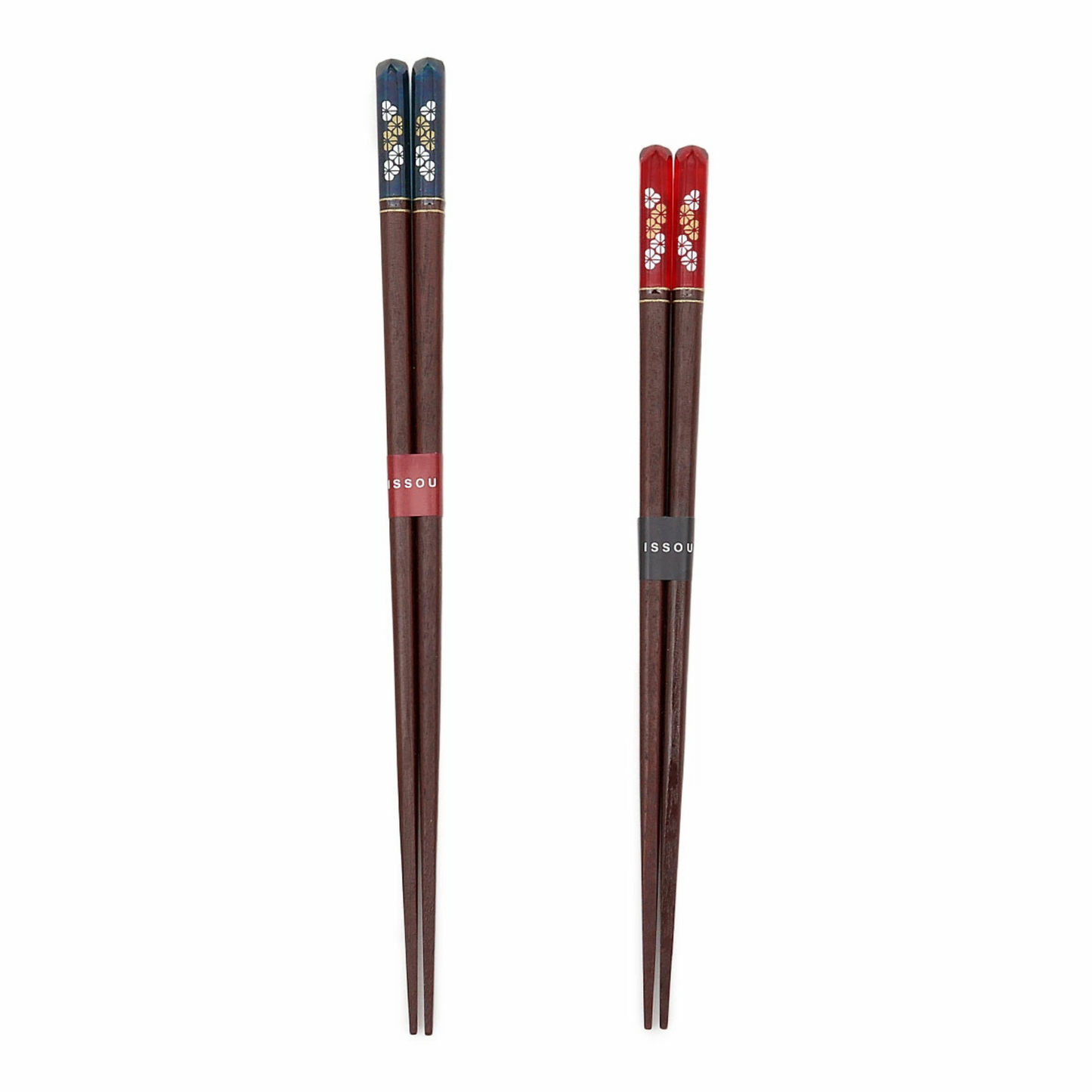 ISSOU Mankai Sakura Japanese Handcrafted Wooden Chopsticks Wedding Gift Set