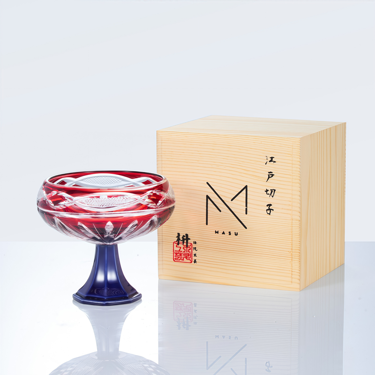 Edo Kiriko Handcrafted Souka Sake Glass Collection