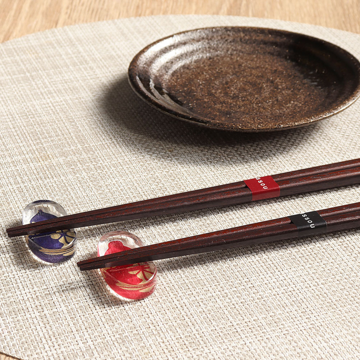 ISSOU Mankai Sakura Japanese Handcrafted Wooden Chopsticks Wedding Gift Set