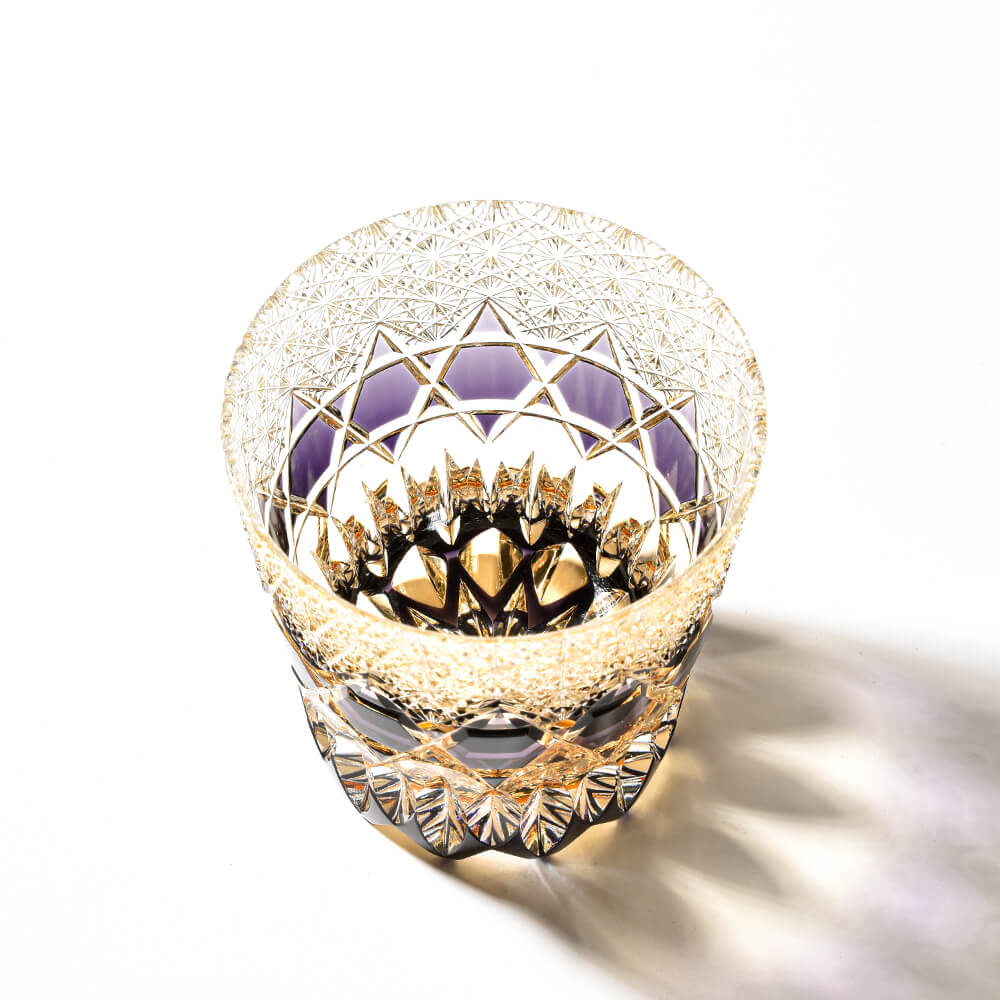 Edo Kiriko Fluorite Hand-Cut Whisky Glass