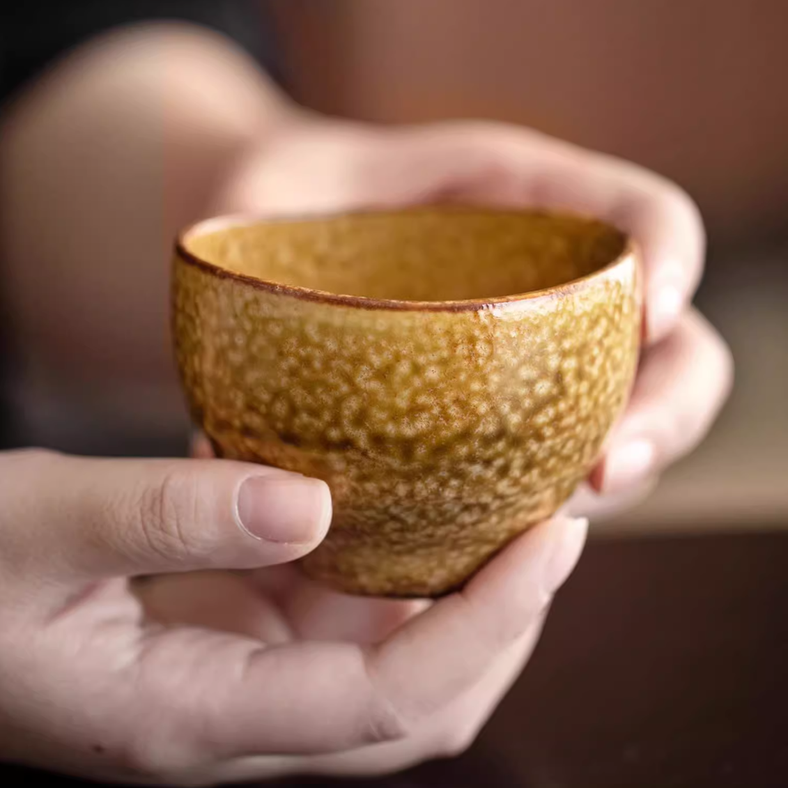 Mino Ware Autumn Harmony Tea/sake Cup Set of Five – A Celebration of Seasonal Beauty