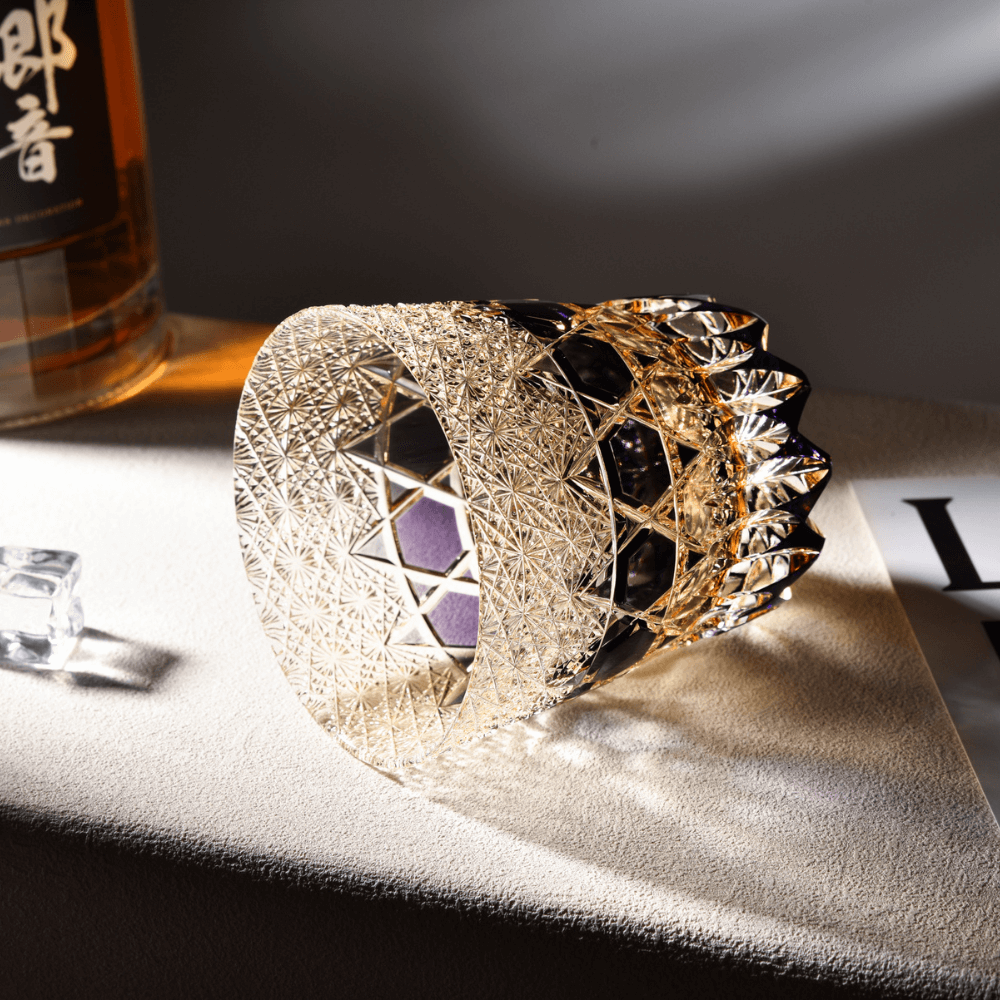 Edo Kiriko Fluorite Hand-Cut Whisky Glass