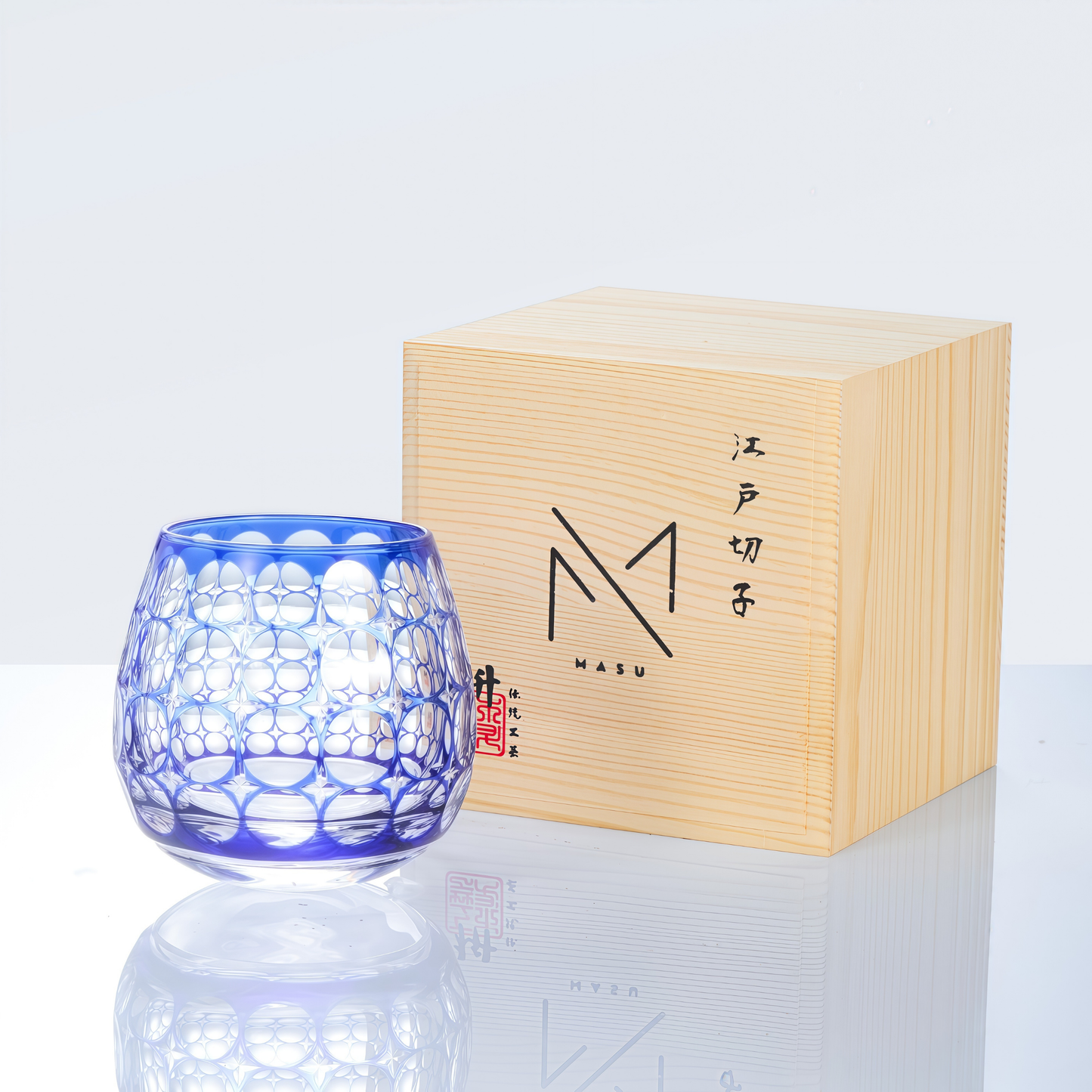 Edo Kiriko Handcrafted Hanamaru Whisky Glass Collection