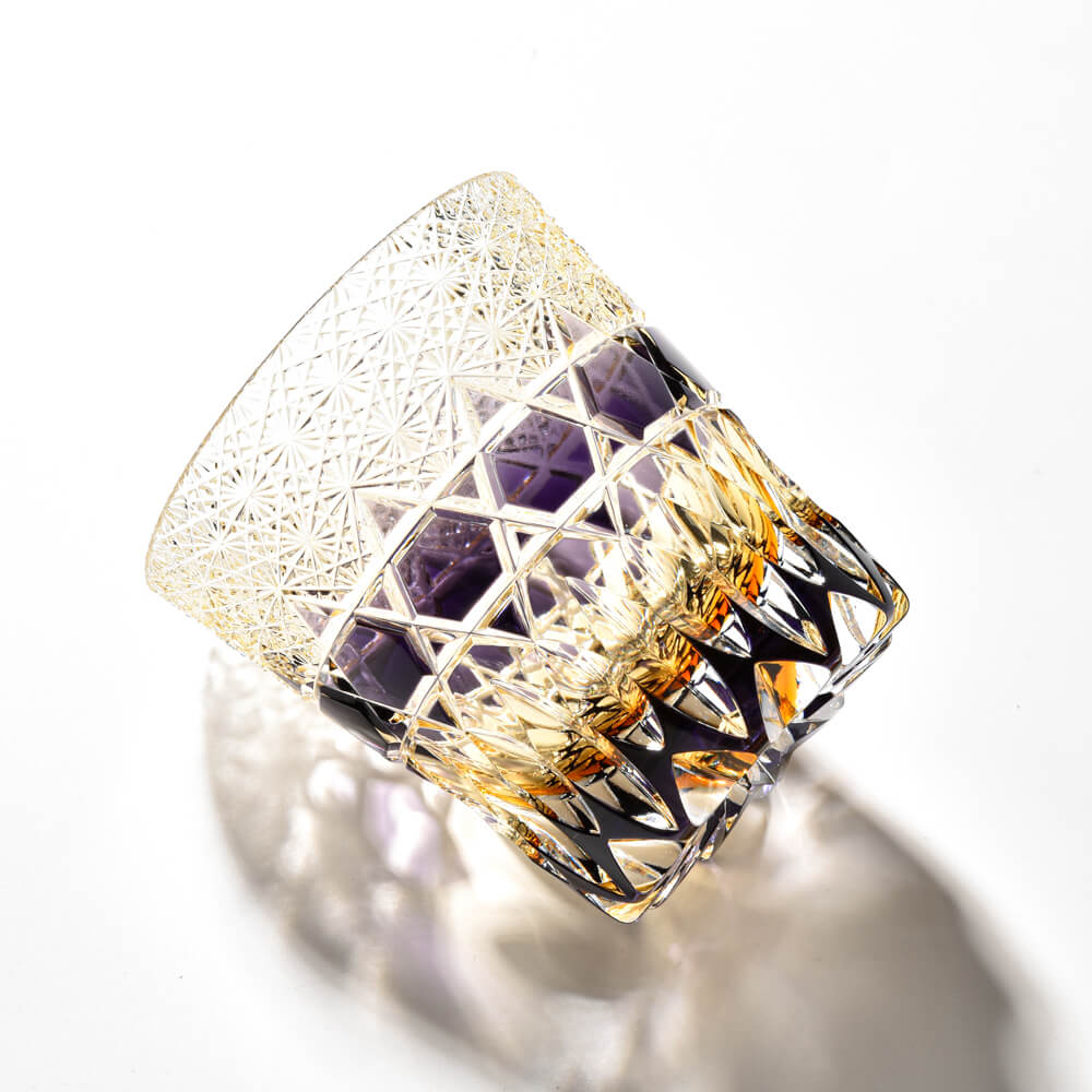 Edo Kiriko Fluorite Hand-Cut Whisky Glass