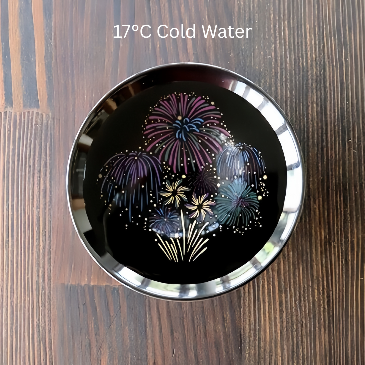 Mino Ware Thermochromic Cold Bloom Hanabi Sake Cup Set
