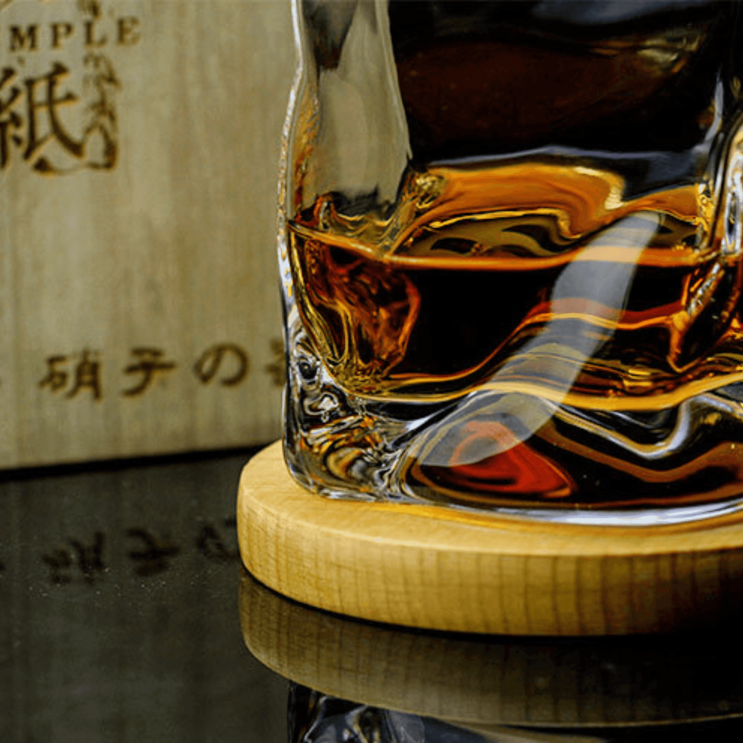 Handcrafted Edo Kiriko Crumple Body Whisky Glass - Authentic Japanese Artistry