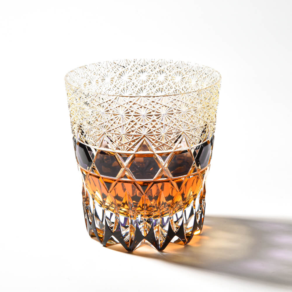 Edo Kiriko Fluorite Hand-Cut Whisky Glass