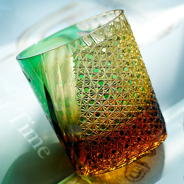 Edo Kiriko Fujin Hand-Cut Whisky Glass