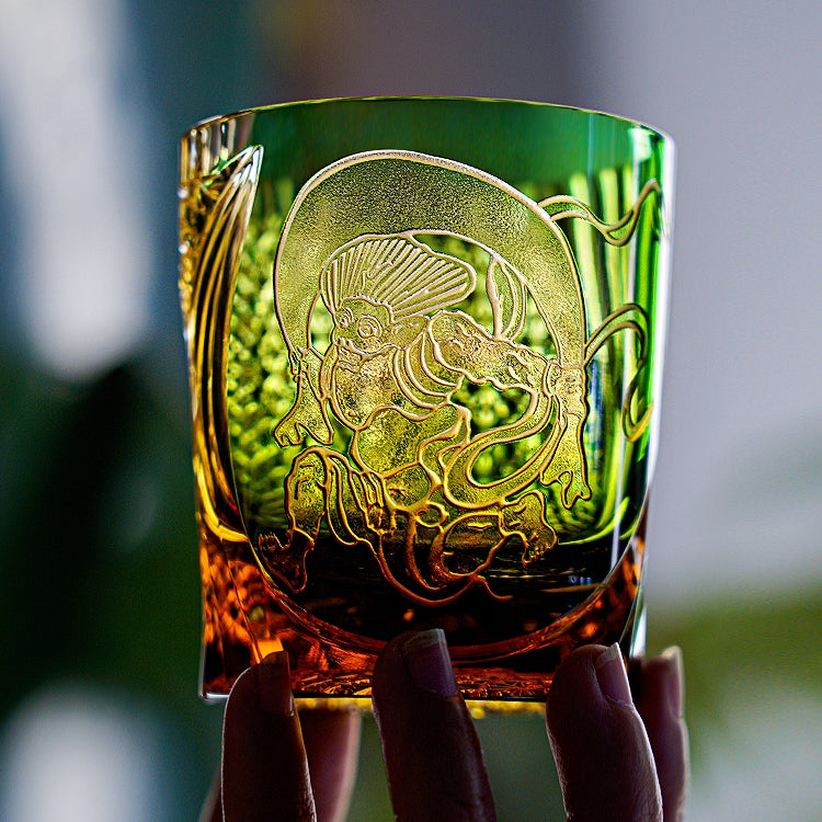 Edo Kiriko Fujin Hand-Cut Whisky Glass