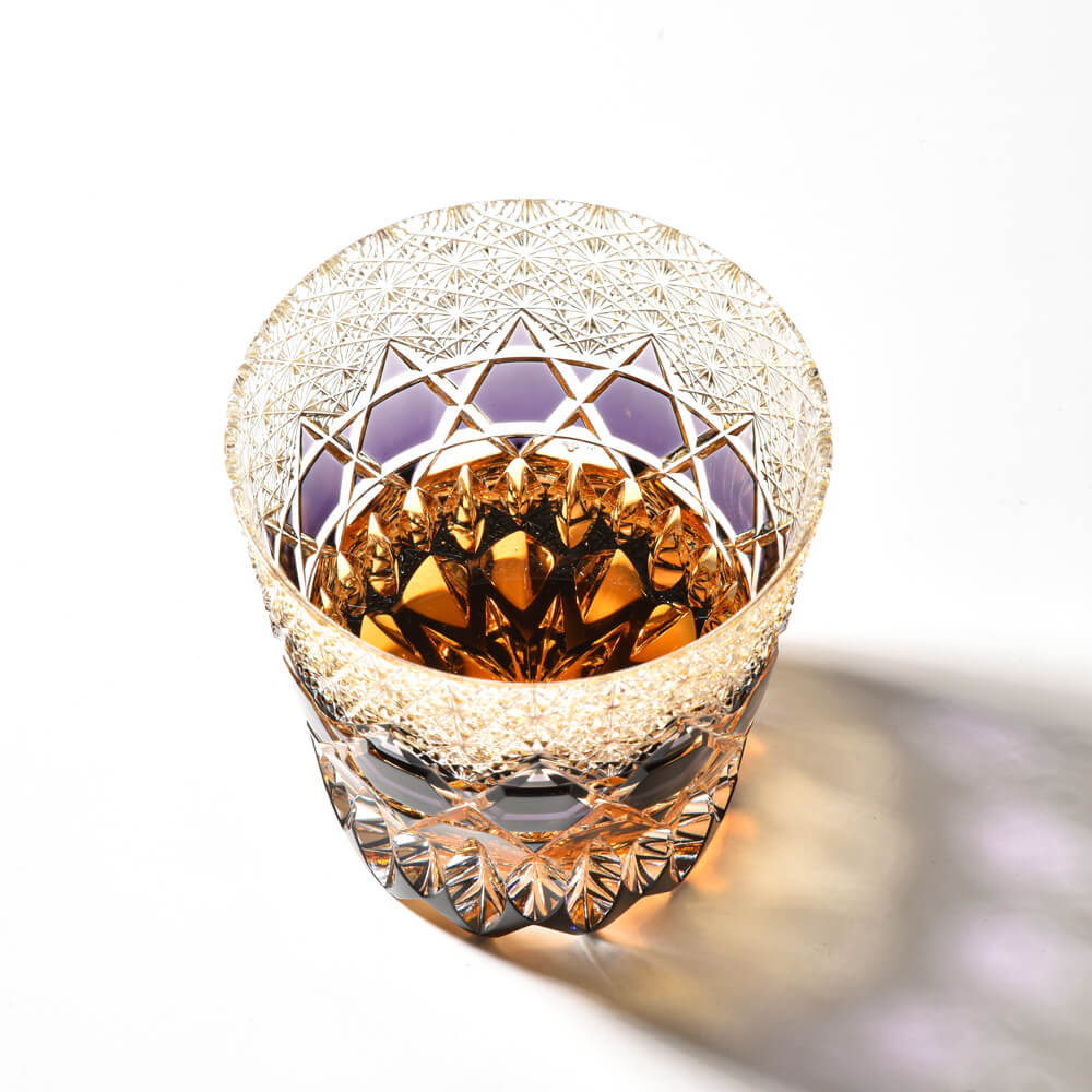 Edo Kiriko Fluorite Hand-Cut Whisky Glass