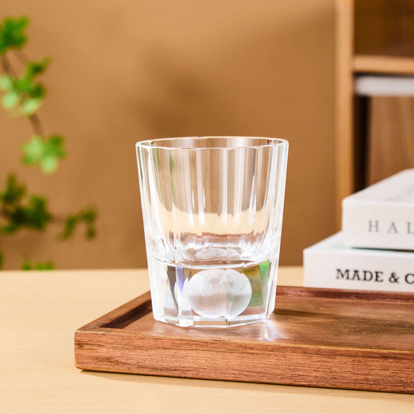 Edo Kiriko Tsukikage Hand-Cut Whisky Glass