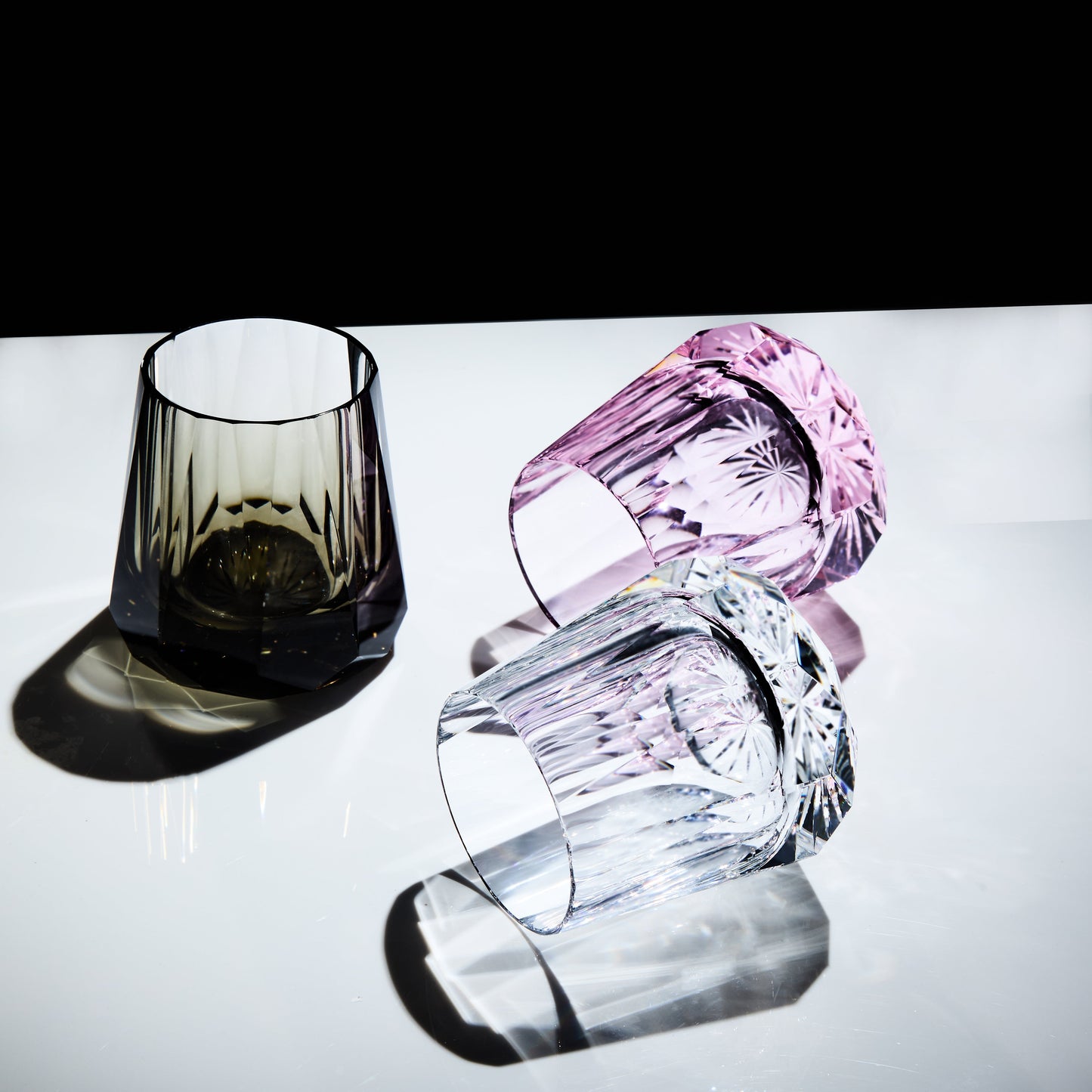 Edo Kiriko Kage-Hana Hand-Cut Whisky Glass