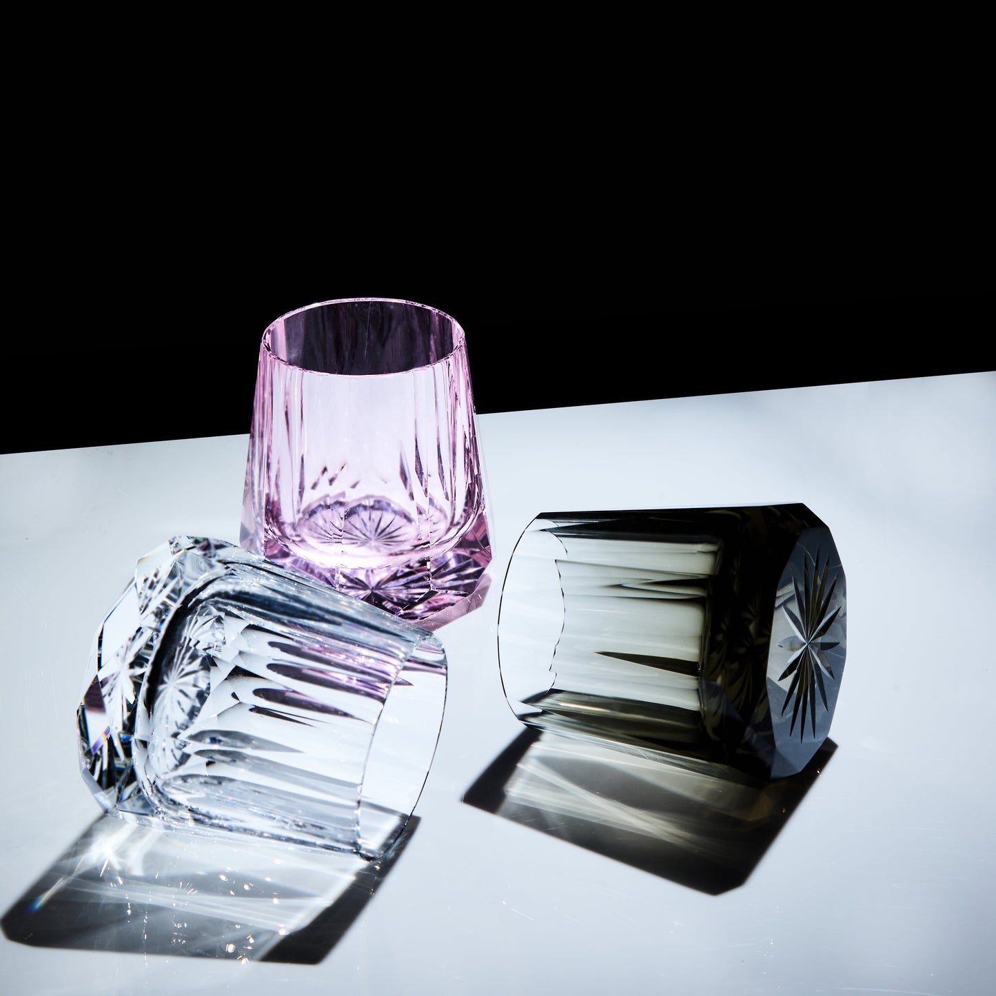 Edo Kiriko Kage-Hana Hand-Cut Whisky Glass