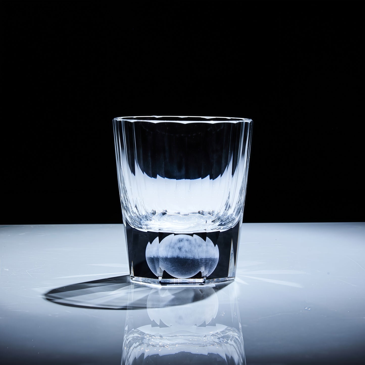 Edo Kiriko Tsukikage Hand-Cut Whisky Glass