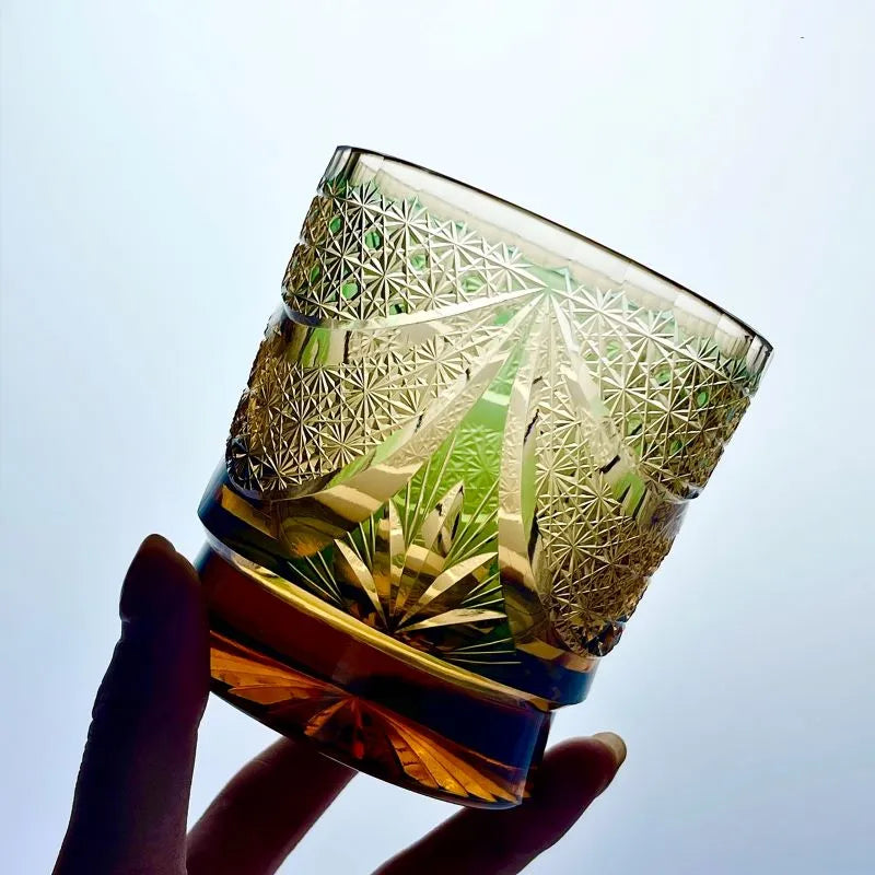 Edo Kiriko Sparkling Galaxy Hand-Cut Whisky Glass