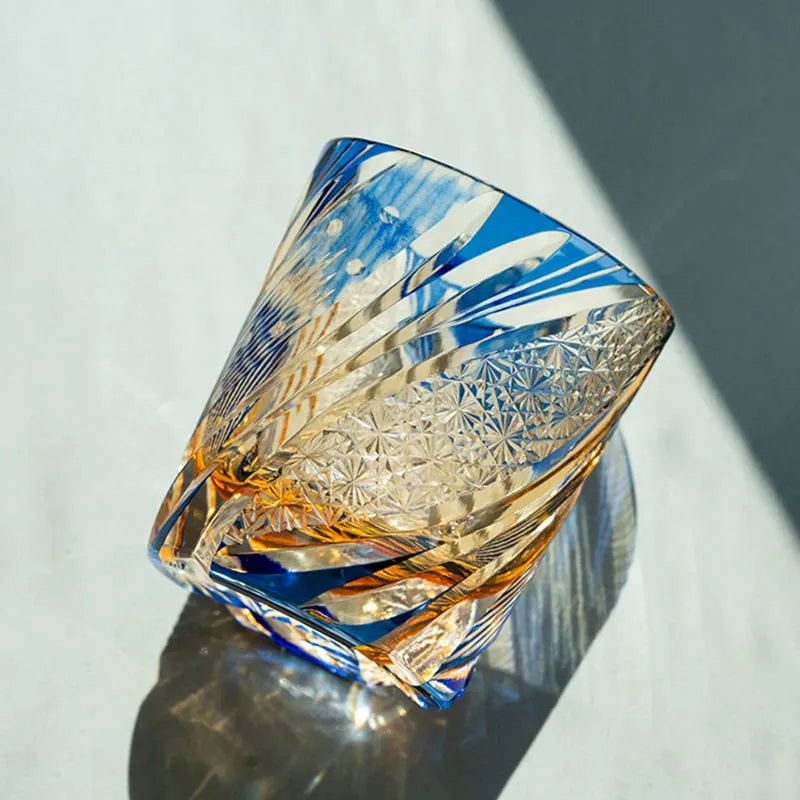 Edo Kiriko Starlight (Hoshi) Hand-Cut Whisky Glass