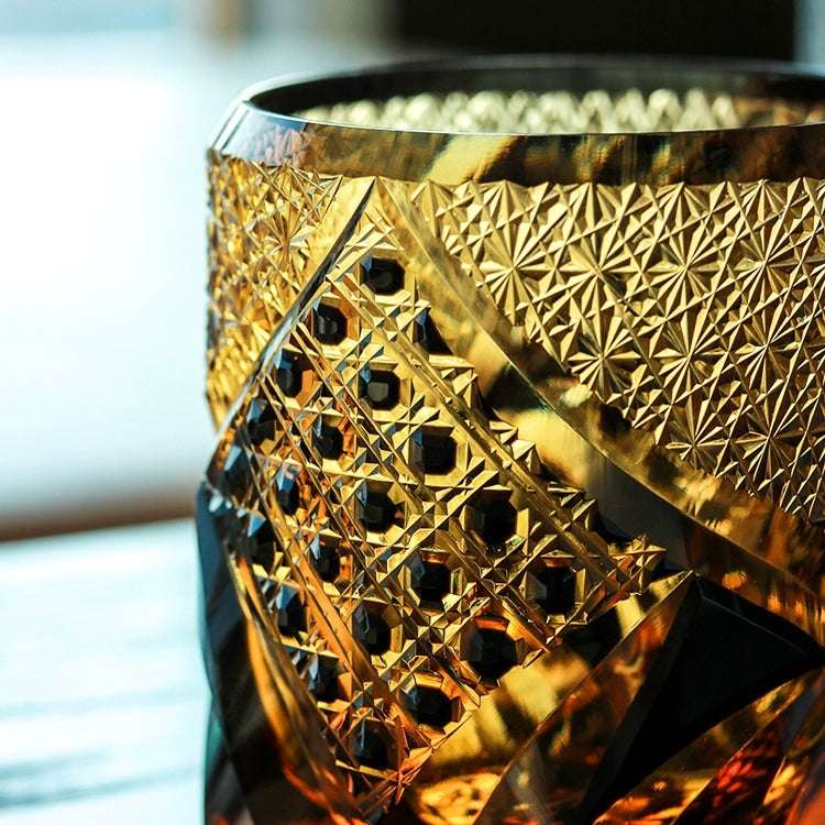 Edo Kiriko Dark Knight Hand-Cut Whisky Glass