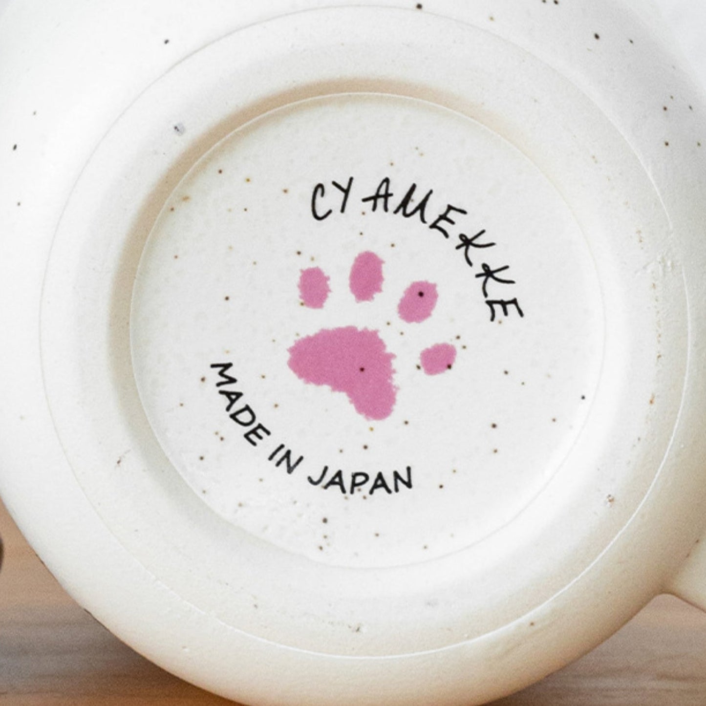 Japanese Handcrafted Mino Ware Neko Ceramic Mug