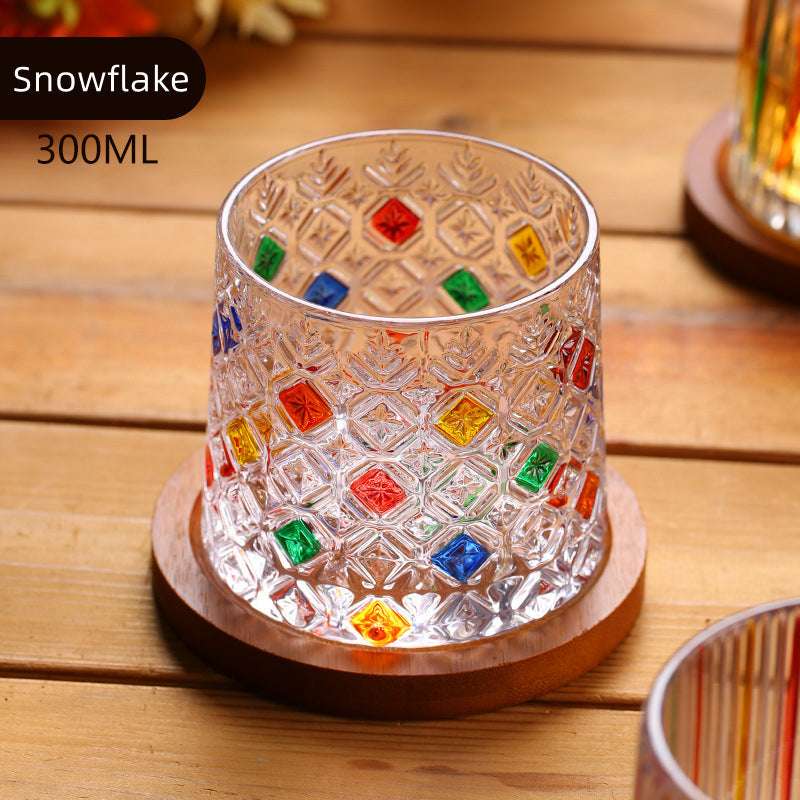 Edo Kiriko Rotating Hand-Cut Whisky Glass