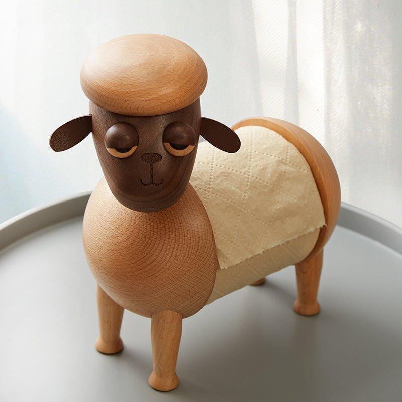 Handcrafted Animal Shaped Wooden Adjustable Toilet Roll Dispensers