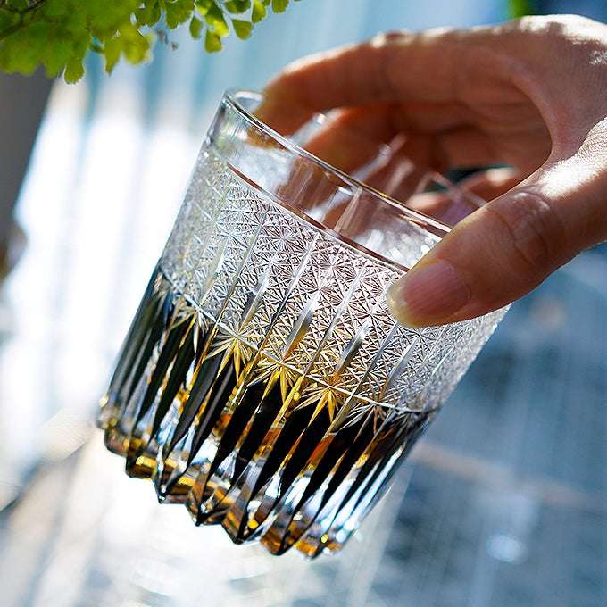 Edo Kiriko Stellar Nexus Hand-Cut Whisky Glass