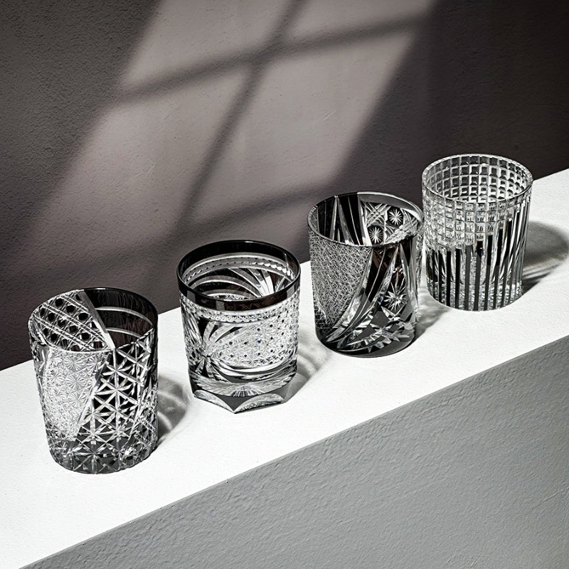 Dark Collection Edo Kiriko Whiskey Glasses