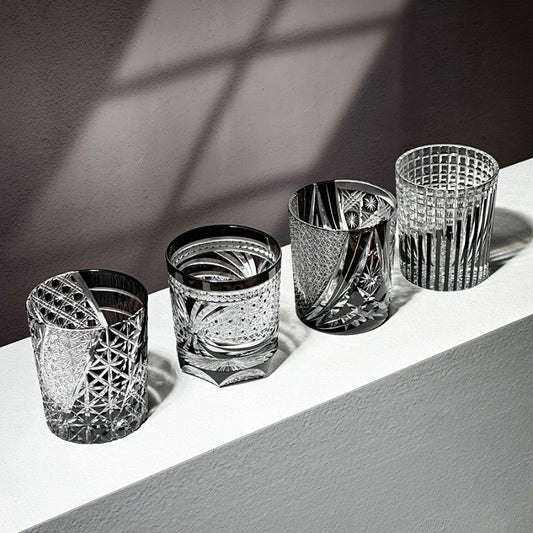 Dark Collection Edo Kiriko Whiskey Glasses