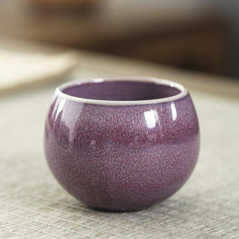 Oriental Five Great Kilns Handcrafted Ceramic Rounded Tea Cup Set of 5 – A Legacy of Porcelain Art