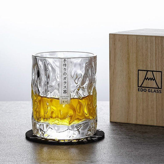 Edo Kiriko Handcrafted Glacier Whisky Glasses – A Pristine Landscape in Crystal