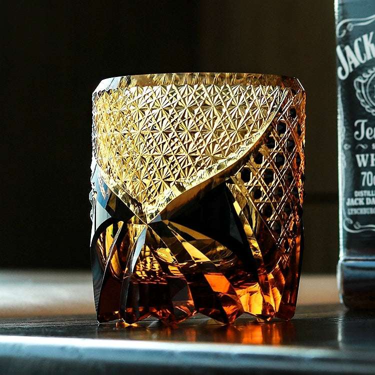 Edo Kiriko Dark Knight Hand-Cut Whisky Glass