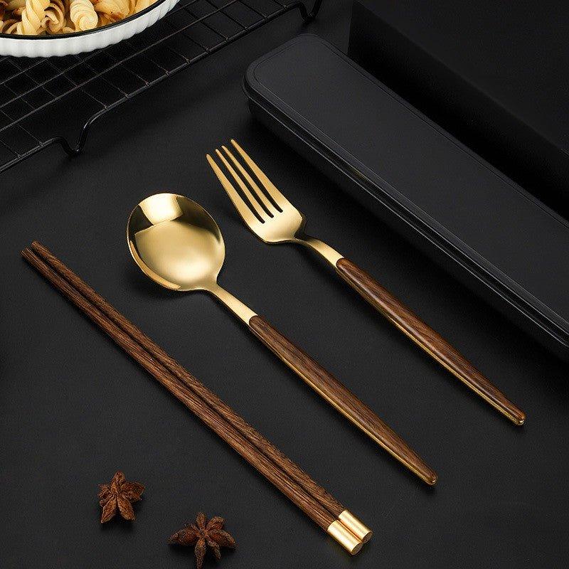Stainless Steel Utensil Sets With Wooden Handle