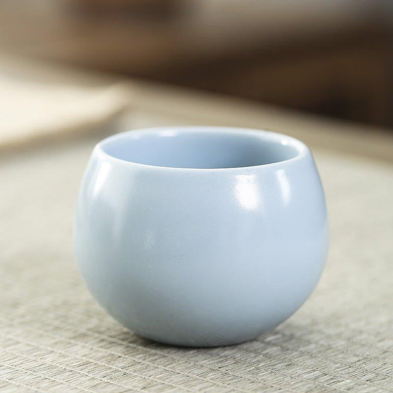 Oriental Five Great Kilns Handcrafted Ceramic Rounded Tea Cup Set of 5 – A Legacy of Porcelain Art