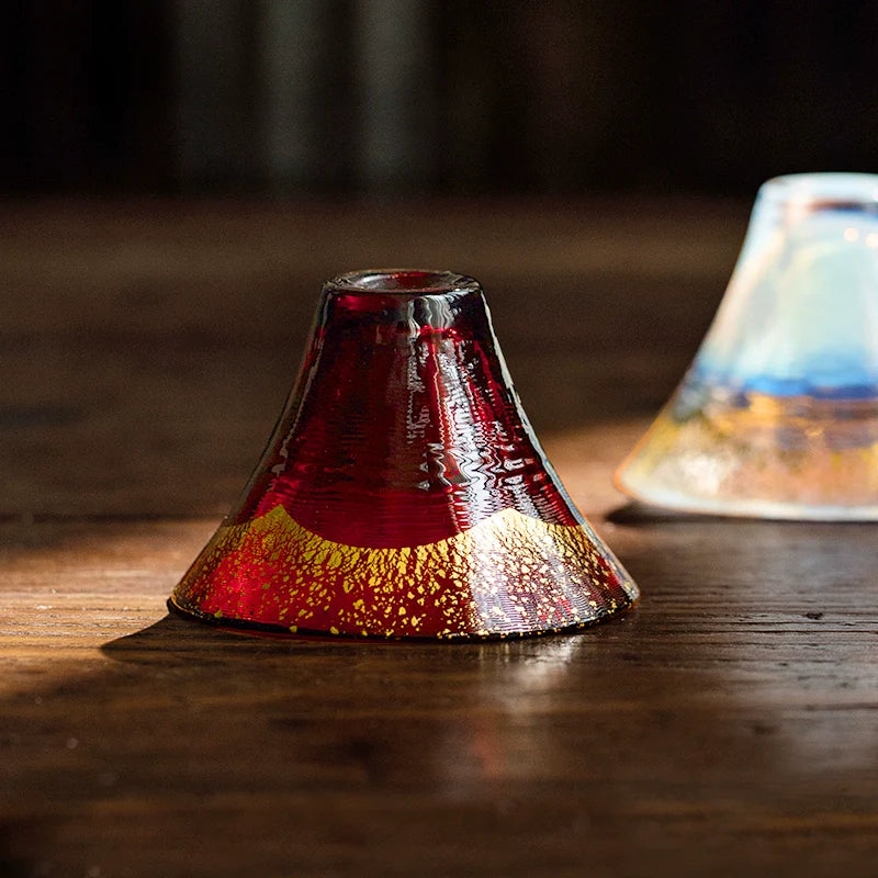 Toyo-Sasaki Handcrafted Shinku & Yuki Fuji Sake Glass Set