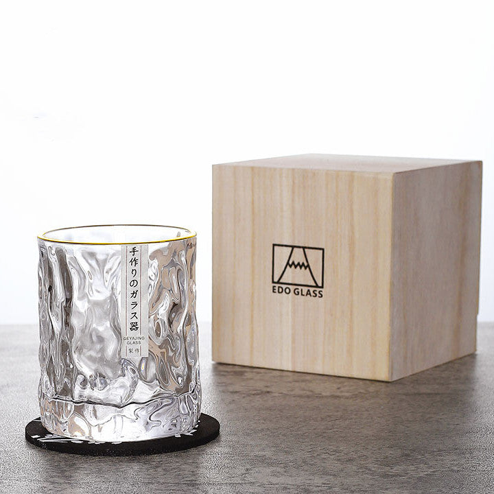 Edo Kiriko Handcrafted Glacier Whisky Glasses – A Pristine Landscape in Crystal