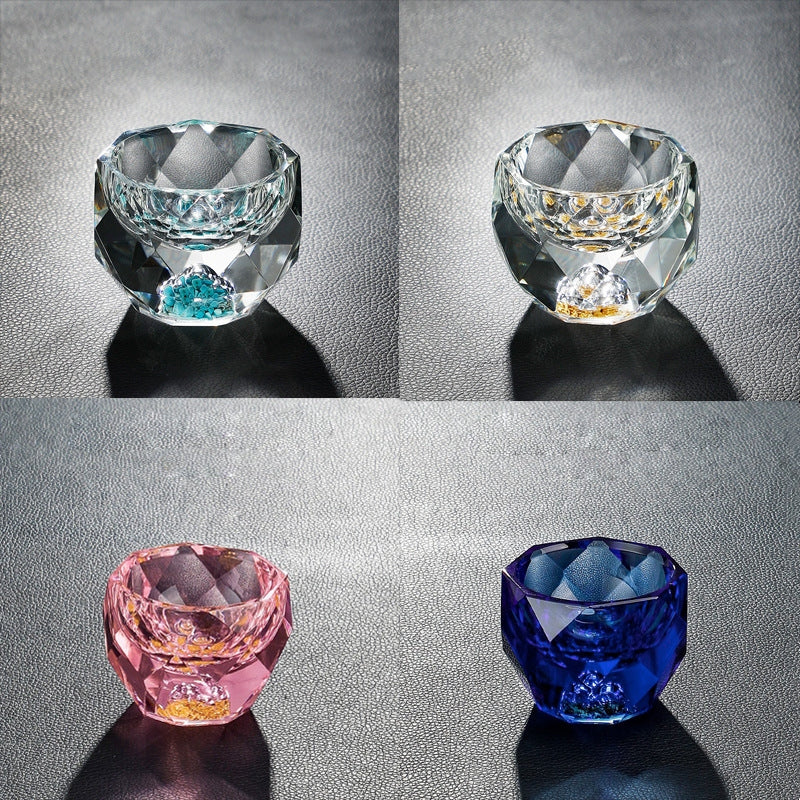 Handcrafted Gold Leaf Crystal Cup - Your Personal Master Cup