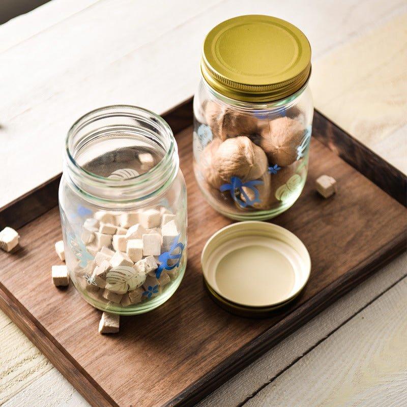 Japanese Hand-painted Glass Storage Glass Jar