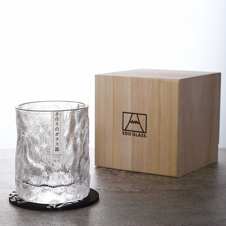 Edo Kiriko Handcrafted Glacier Whisky Glasses – A Pristine Landscape in Crystal