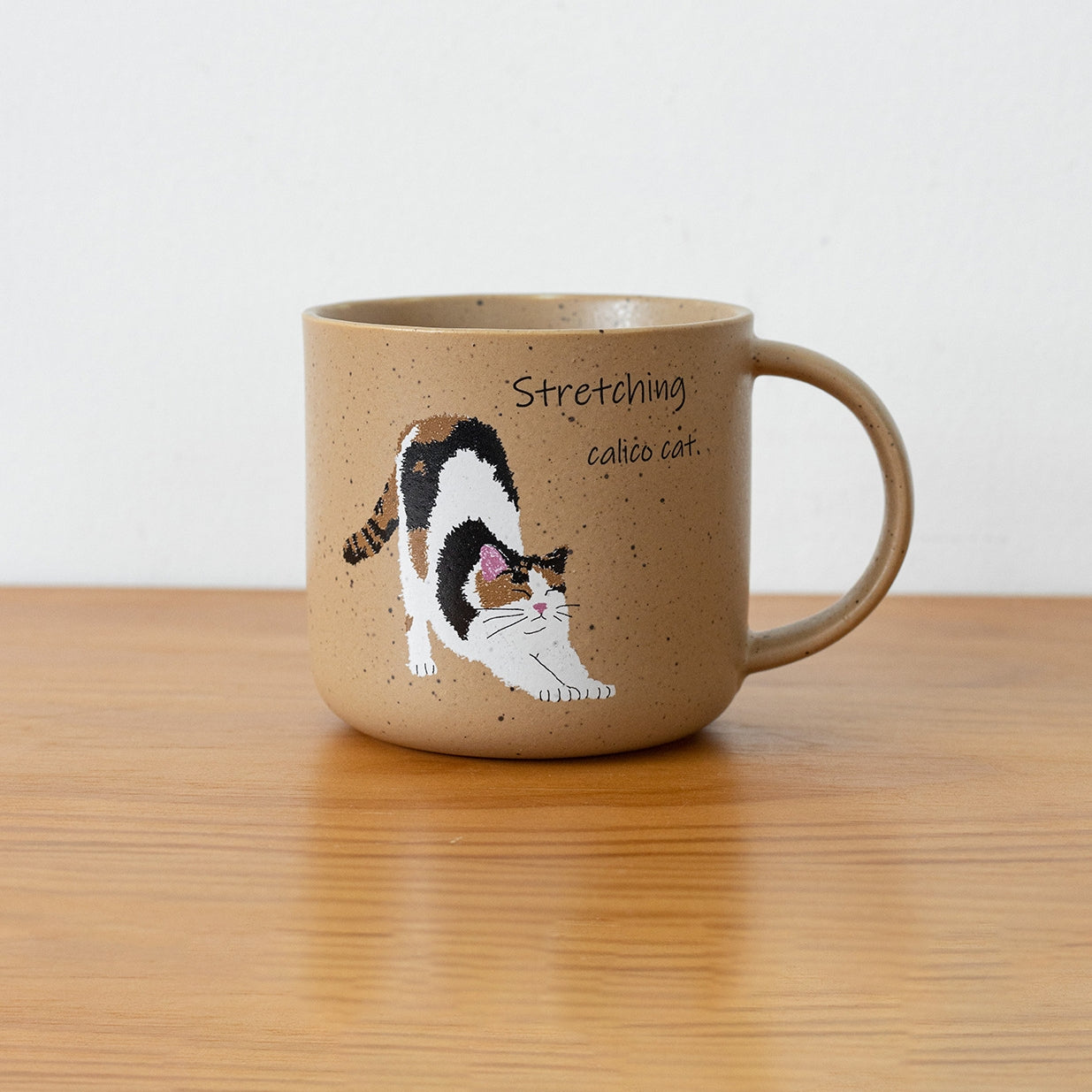 Japanese Handcrafted Mino Ware Neko Ceramic Mug